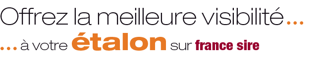 Offrez la meilleure visibilité à votre étalon